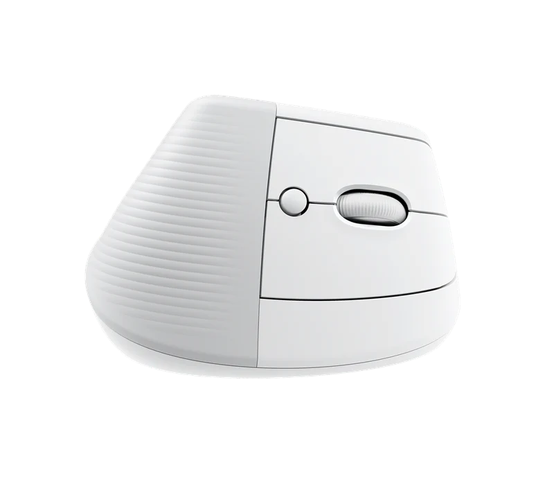 Logitech Lift Vertical Ergonomic Maus Weiss