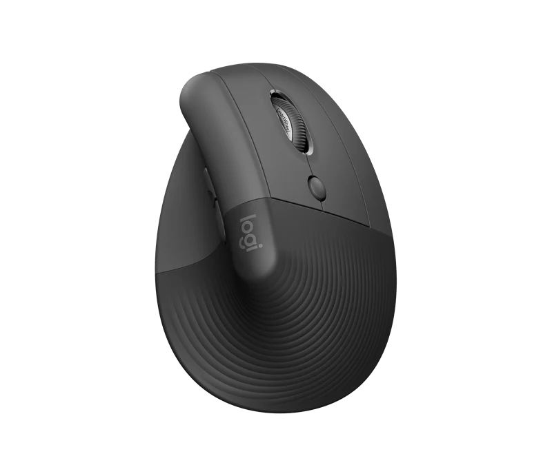 Logitech Lift Vertical Ergonomic Maus Rechtshänder graphite