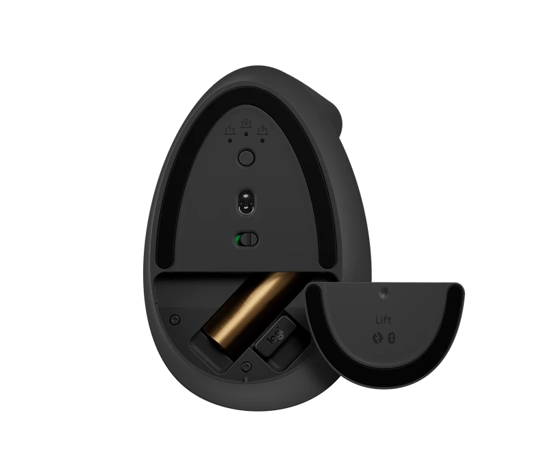 Logitech Lift Vertical Ergonomic Maus Rechtshänder graphite