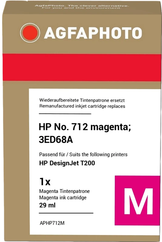 Agfa Photo kompatibel mit HP 712 Magenta Druckerpatrone