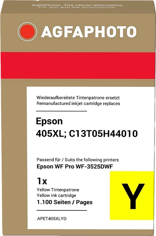 Agfa Photo XL Druckerpatrone kompatibel mit Epson 405 XL Gelb