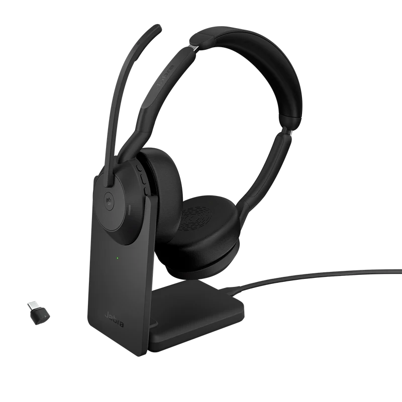 Jabra Evolve2 55 MS Stereo USB-C mit Ladestation Schwarz