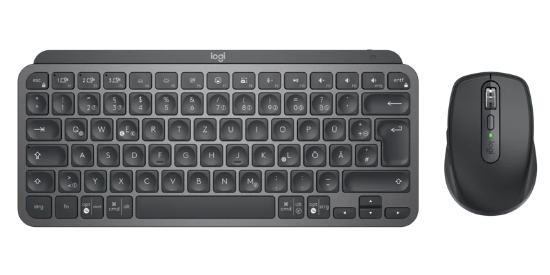 Logitech MX Keys Mini kabellos Tastatur, Maus graphite