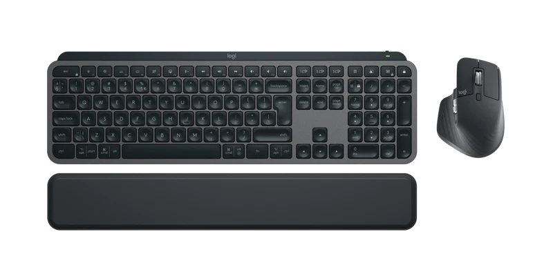 Logitech MX Keys S - kabellos Tastatur, Maus graphite