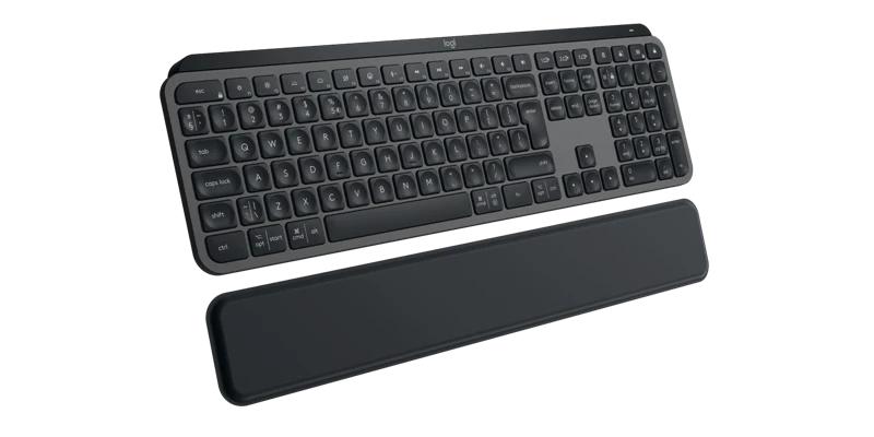 Logitech MX Keys S Wireless Tastatur mit Handballenauflage graphite
