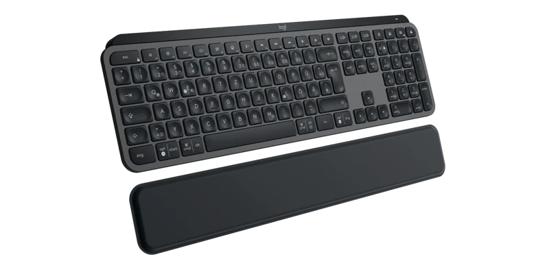 Logitech MX Keys S Wireless Tastatur mit Handgelenkauflage graphite