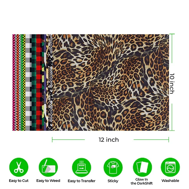 xTool Patterned Heat Transfer Vinyl – 30er-Pack