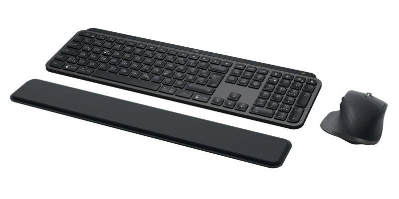 Logitech MX Keys - Wireless Tastatur-Maus & Handgelenkauflage graphite