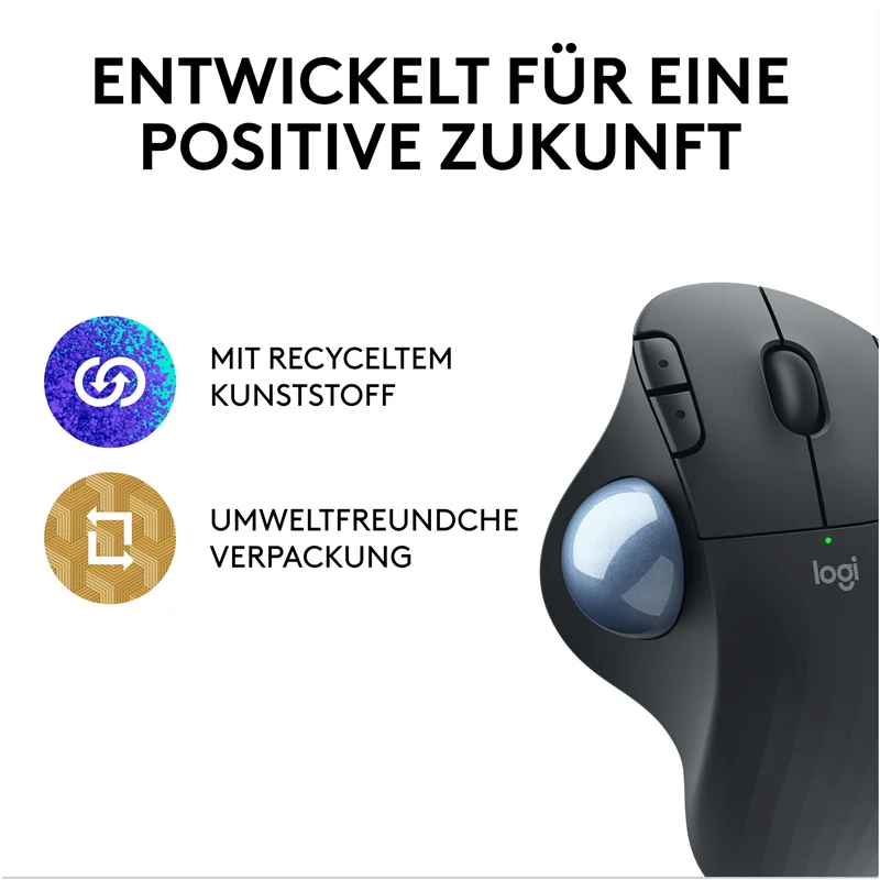 Logitech Ergo M575S Kabelloser Trackball Blau