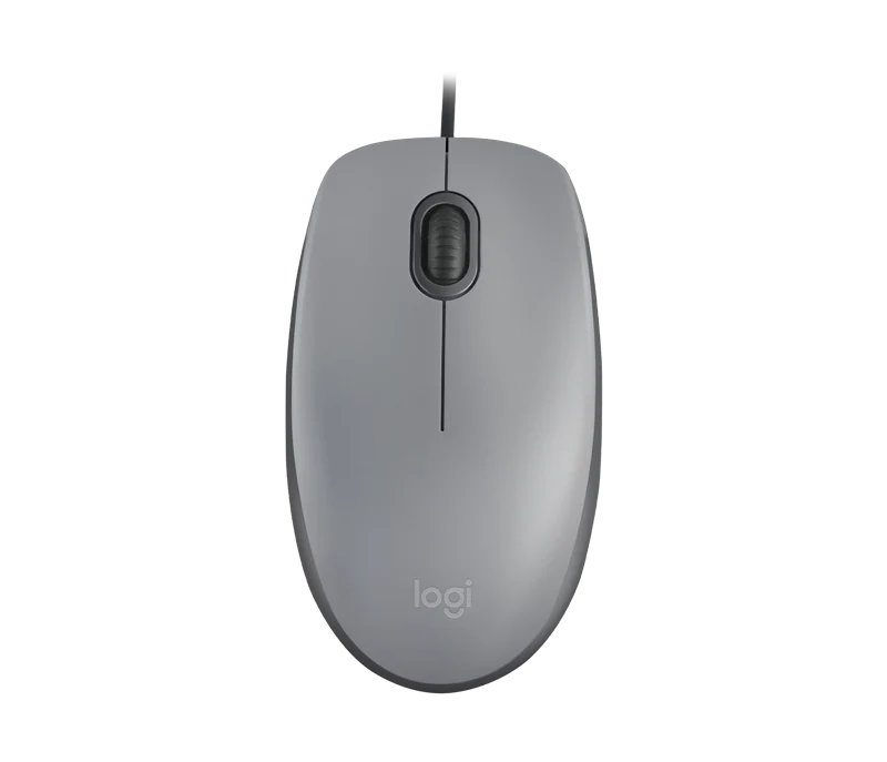 Logitech M110 Silent kabelgebunde Maus Grau