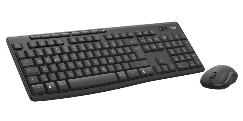 Logitech MK370 kabelloses Tastatur-Maus-Set graphite