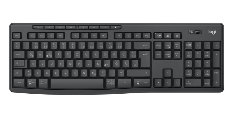Logitech MK370 kabelloses Tastatur-Maus-Set graphite