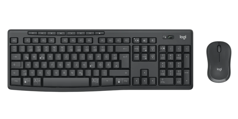 Logitech MK370 kabelloses Tastatur-Maus-Set graphite