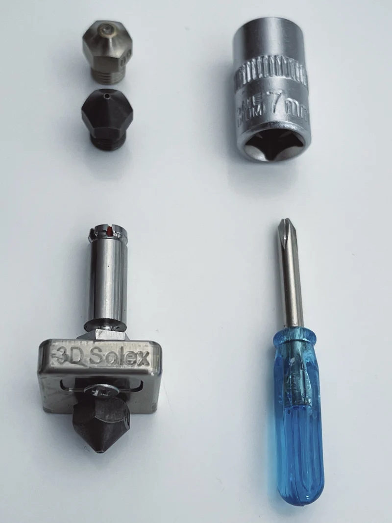 3D Solex Timeslicer Hotend Premium für Raise3D E2/Pro3 (0.40-0.60R-0.80)