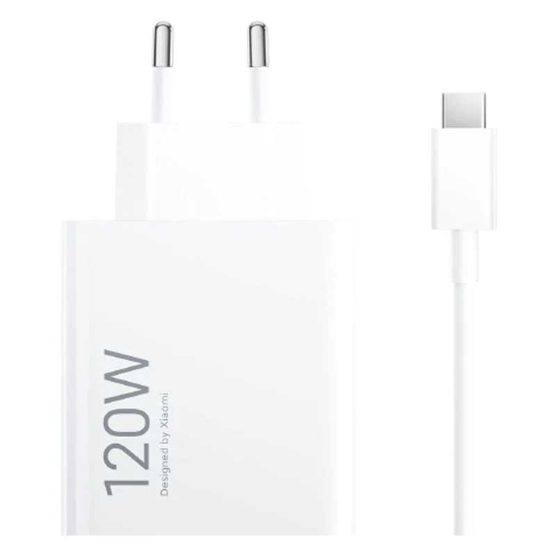 Xiaomi HyperCharge Combo Ladegerät 120 W weiß USB-A + USB-C Kabel