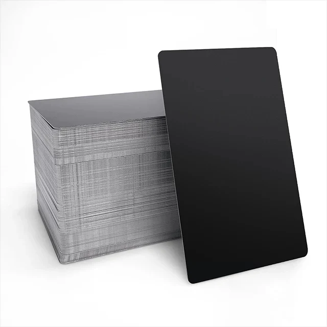 xTool Aluminium-Visitenkarten Frosted Black (300 Stück)