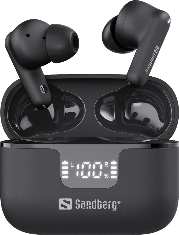 Sandberg Wireless Earbuds ANC+ENC Schwarz