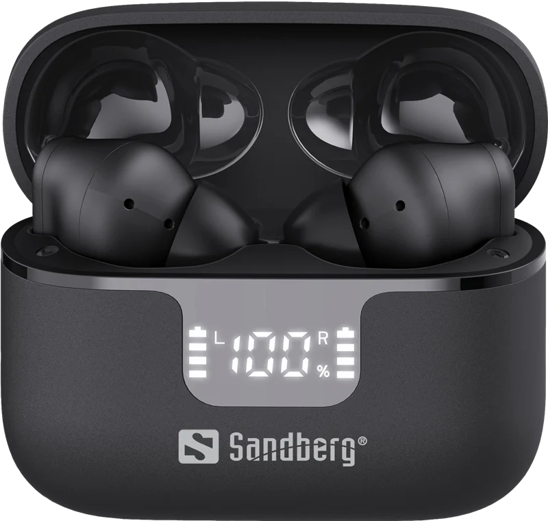 Sandberg Wireless Earbuds ANC+ENC Schwarz