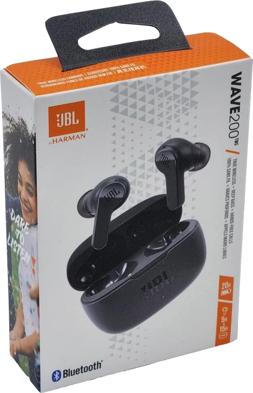 JBL Wave 200TWS Wireless-Kopfhörer mit Mikrofon Schwarz