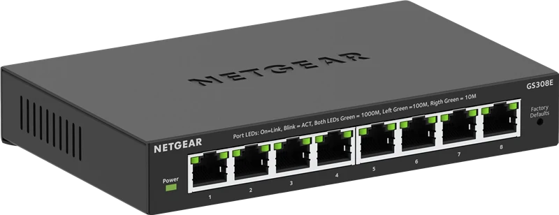 NETGEAR 8-Port Gigabit Smart Switch Schwarz
