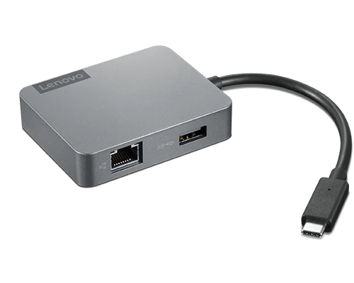 Lenovo Travel Hub Gen2 - Dockingstation - USB-C Grau