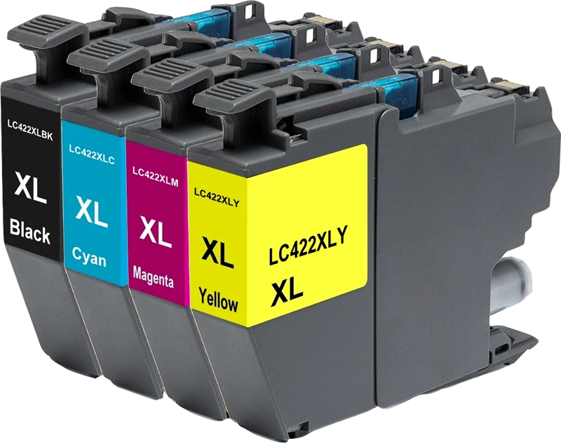 Agfa Photo XL Multipack kompatibel mit Brother LC-422XL Multipack Schwarz Cyan Magenta Gelb