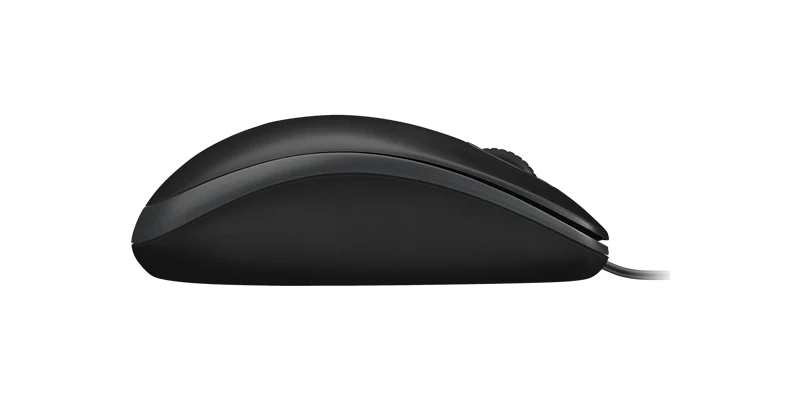 Logitech MK120 Tastatur-Maus-Set mit Kabel Schwarz