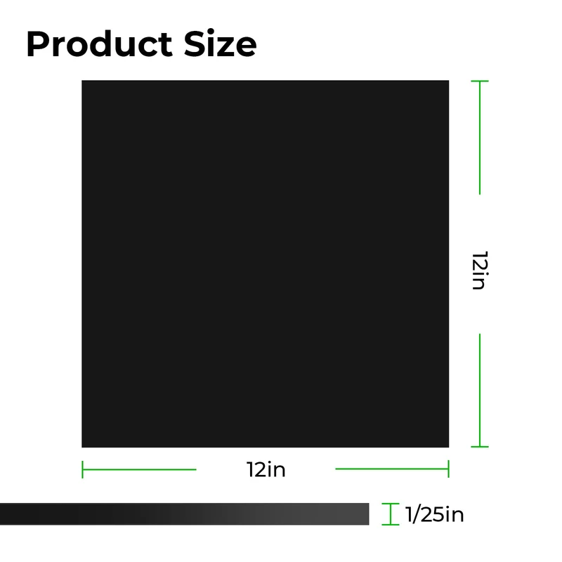 xTool Acrylplatte 1 mm Schwarz Blickdicht Glänzend (10 Stück)