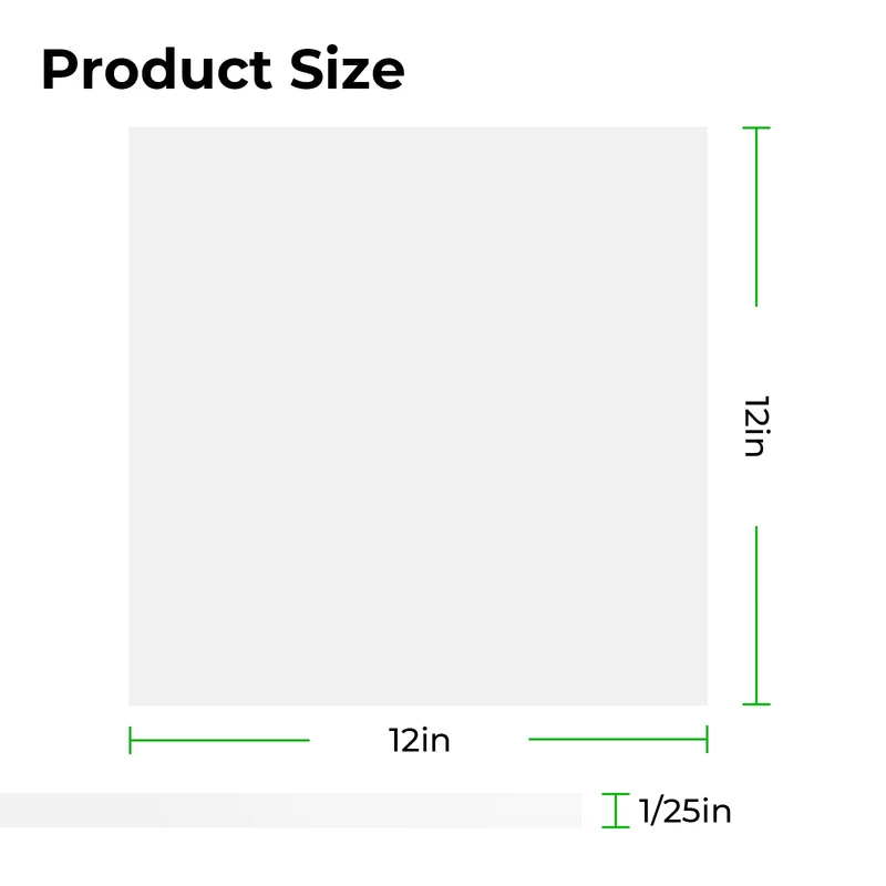 xTool Acrylglasplatte 1 mm Klar Transparent Glänzend (10 Stück)