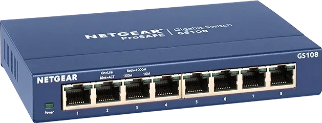 NETGEAR 8-Port Gigabit Desktop Switch Blau