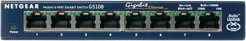 NETGEAR 8-Port Gigabit Desktop Switch Blau