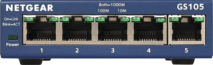 NETGEAR 5-Port Gigabit Desktop Switch Blau