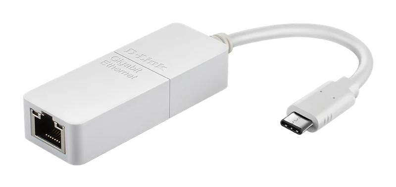 D-Link USB-C Gigabit Ethernet Adapter Weiss
