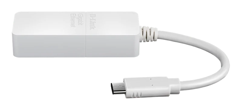 D-Link USB-C Gigabit Ethernet Adapter Weiss