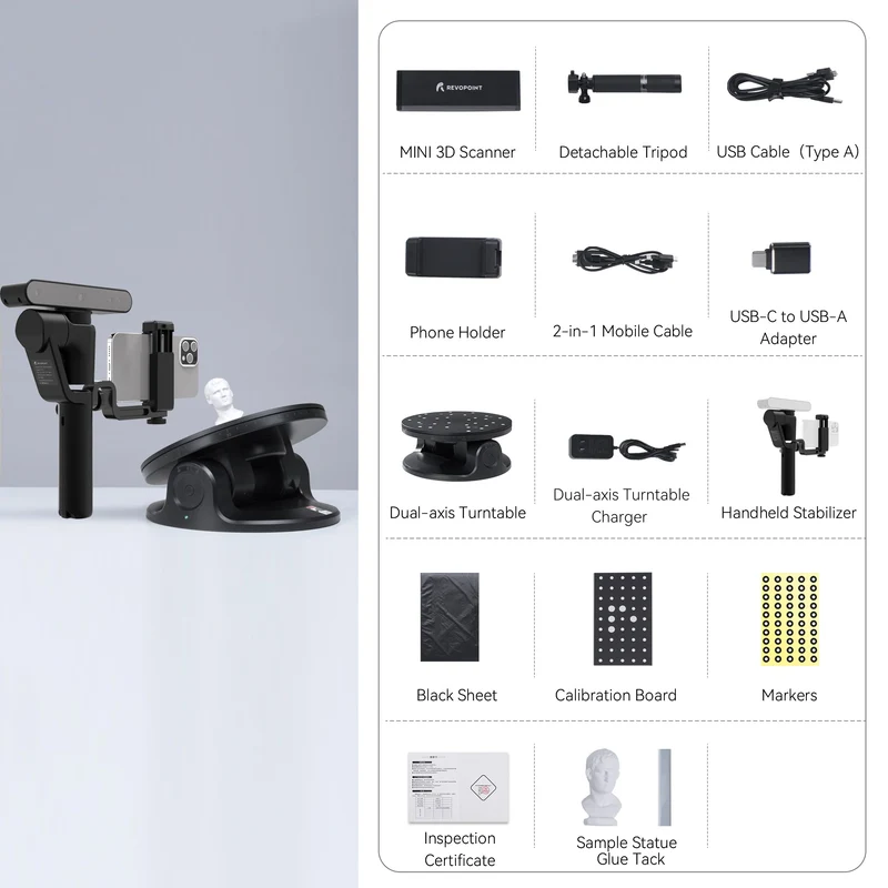 Revopoint MINI 3D Scanner - Premium Package