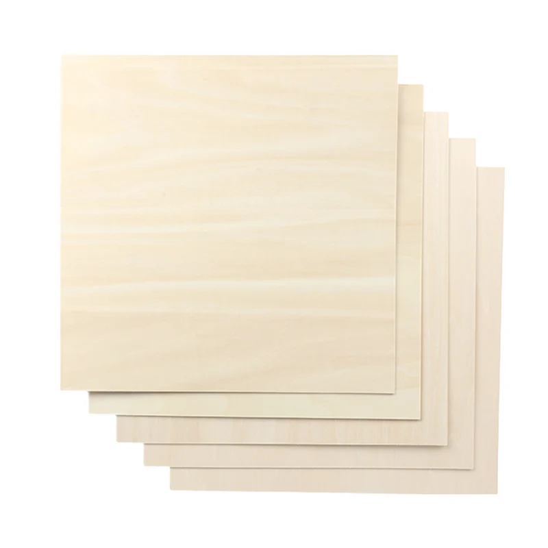 Snapmaker Basswood Sheet-A250 200 x 200 x 1,5 mm, 5er-Pack