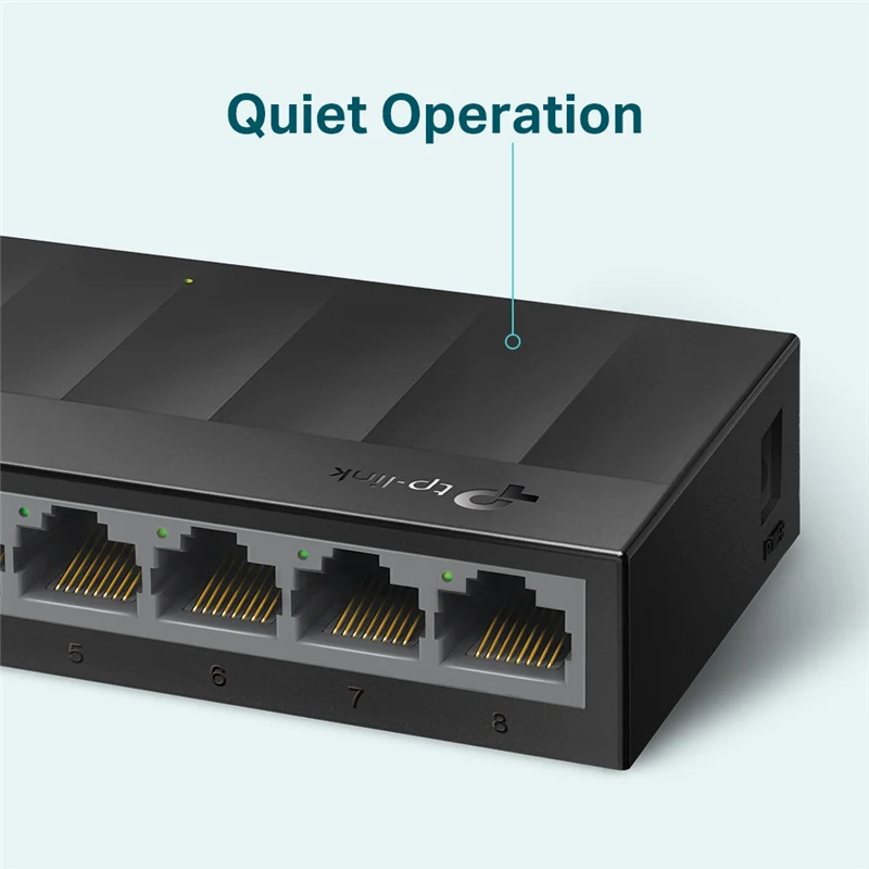 TP-Link 8-Port-Gigabit-Desktop-Switch Schwarz - LS1008G