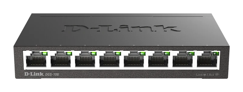 D-Link 8-Port Layer2 Gigabit Switch Schwarz