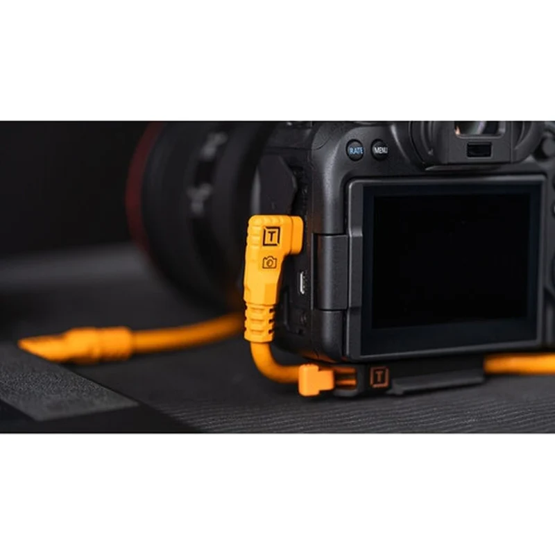 Tether Tools TetherGuard LeverLock & Kabelsatz, USB-C gerade auf USB-C gewinkelt, 9,4 m nicht reflektierend schwarz