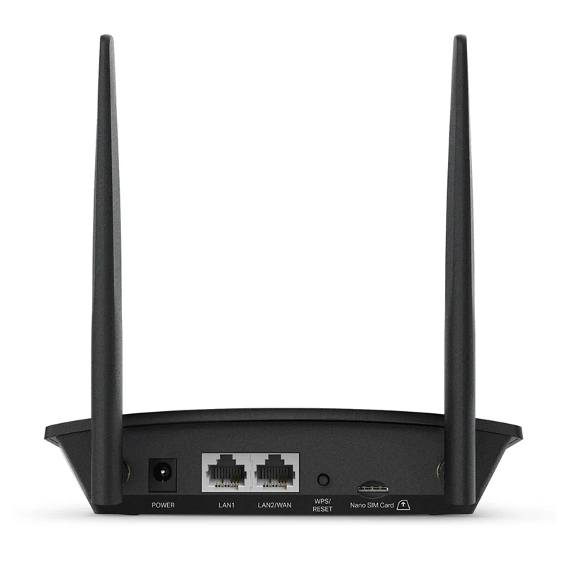 TP-Link TL-MR100 WLAN-Router mit 4G/LTE Schwarz
