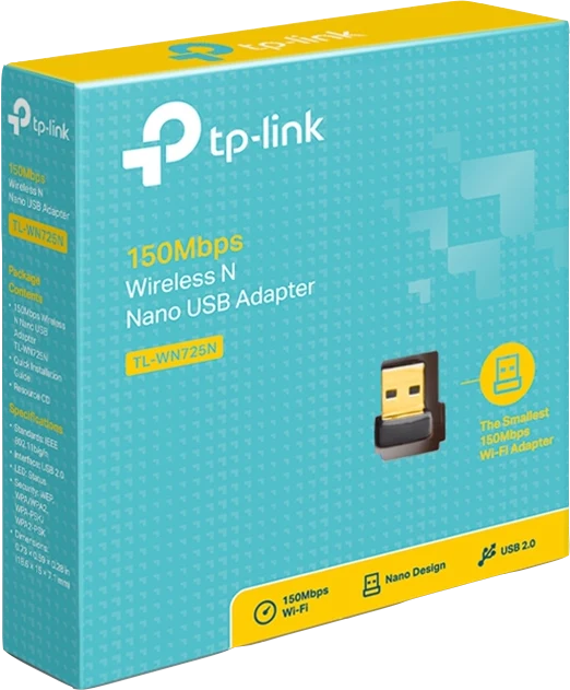 TP-Link TL-WN725N Netzwerkadapter - USB 2.0 Schwarz