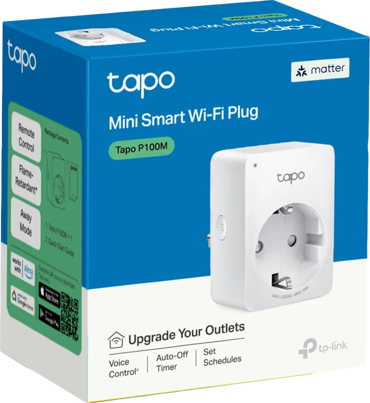 TP-Link Tapo P100M WLAN-Steckdose Weiss