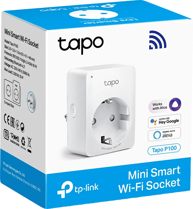 TP-Link Tapo P100 WLAN-Steckdose Weiss