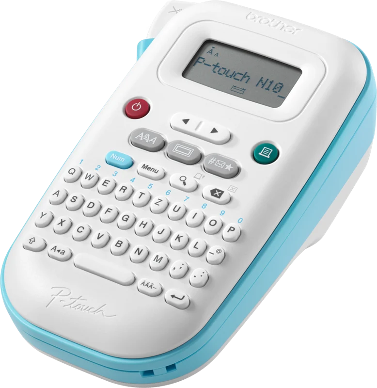 Brother P-touch N10 Beschriftungsgeräte Blau / Weiss