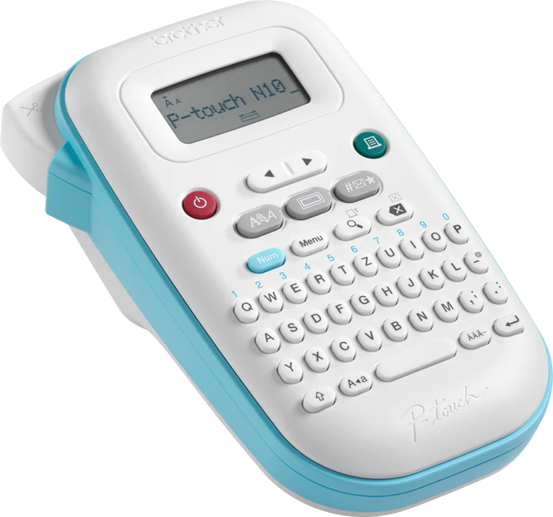 Brother P-touch N10 Beschriftungsgeräte Blau / Weiss