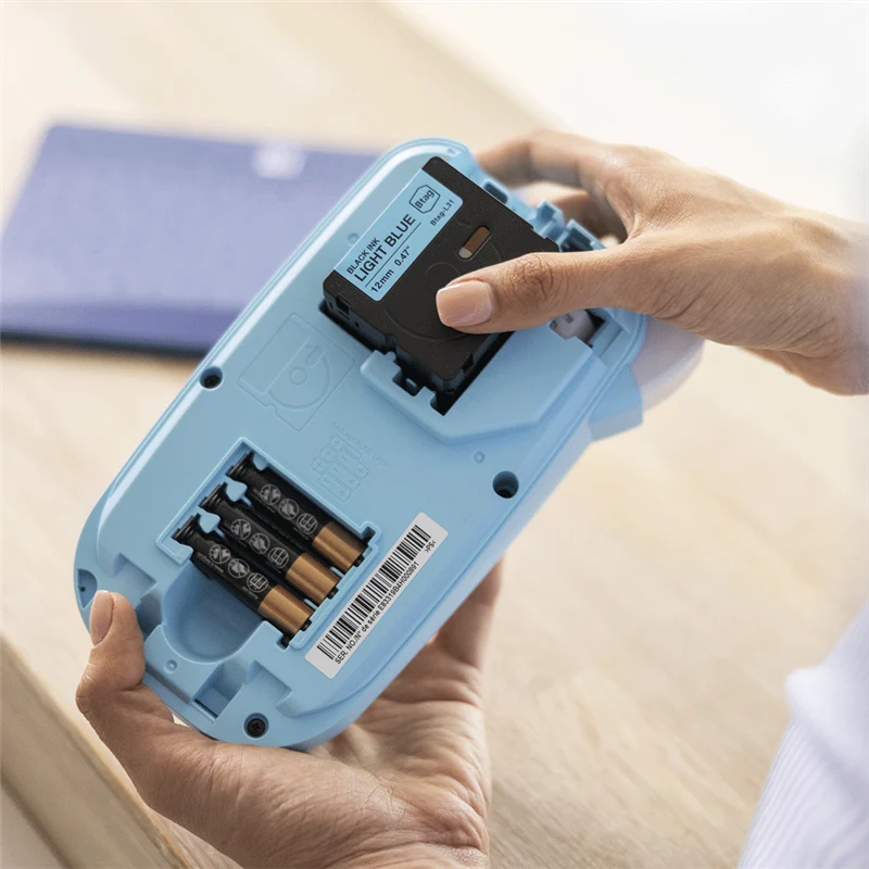 Brother P-touch N10 Beschriftungsgeräte Blau / Weiss