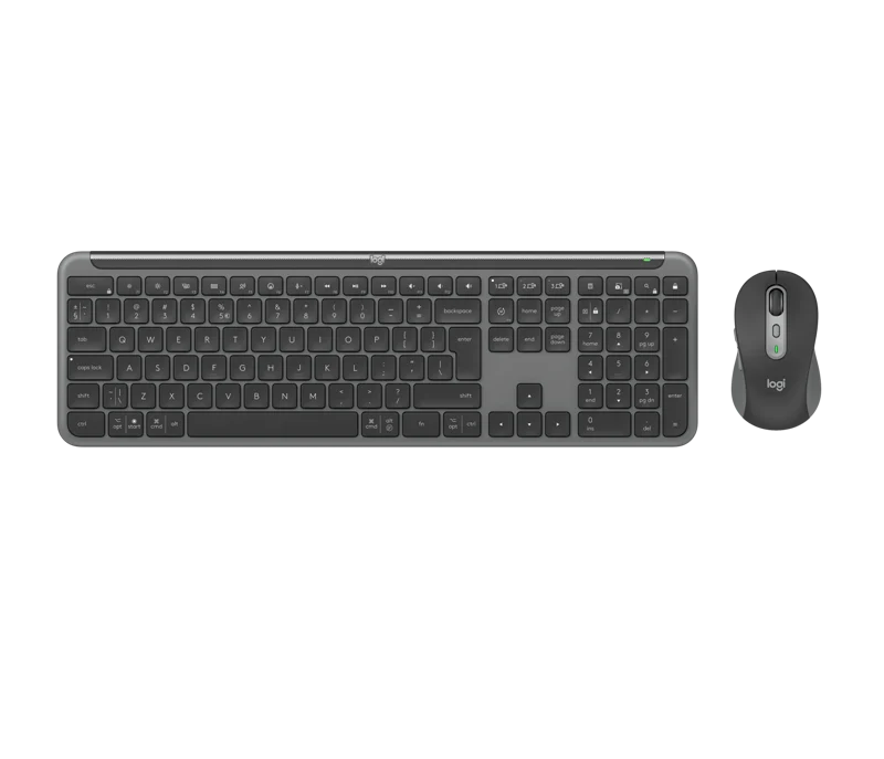 Logitech MK950 Signature Slim kabelloses Tastatur-Maus-Set graphite