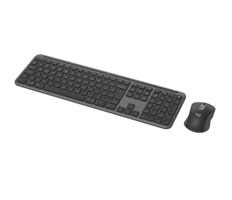 Logitech MK950 Signature Slim kabelloses Tastatur-Maus-Set graphite