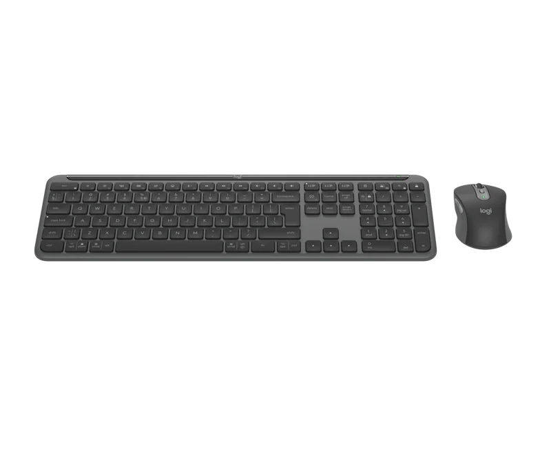 Logitech MK950 Signature Slim kabelloses Tastatur-Maus-Set graphite