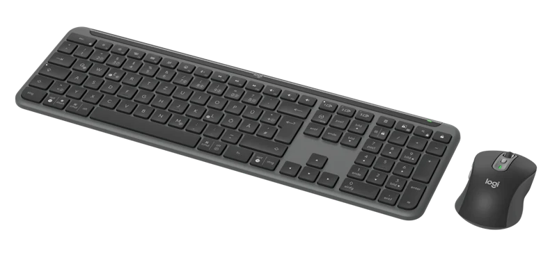 Logitech Signature Slim kabellose MK950 Tastatur-Maus-Set graphite